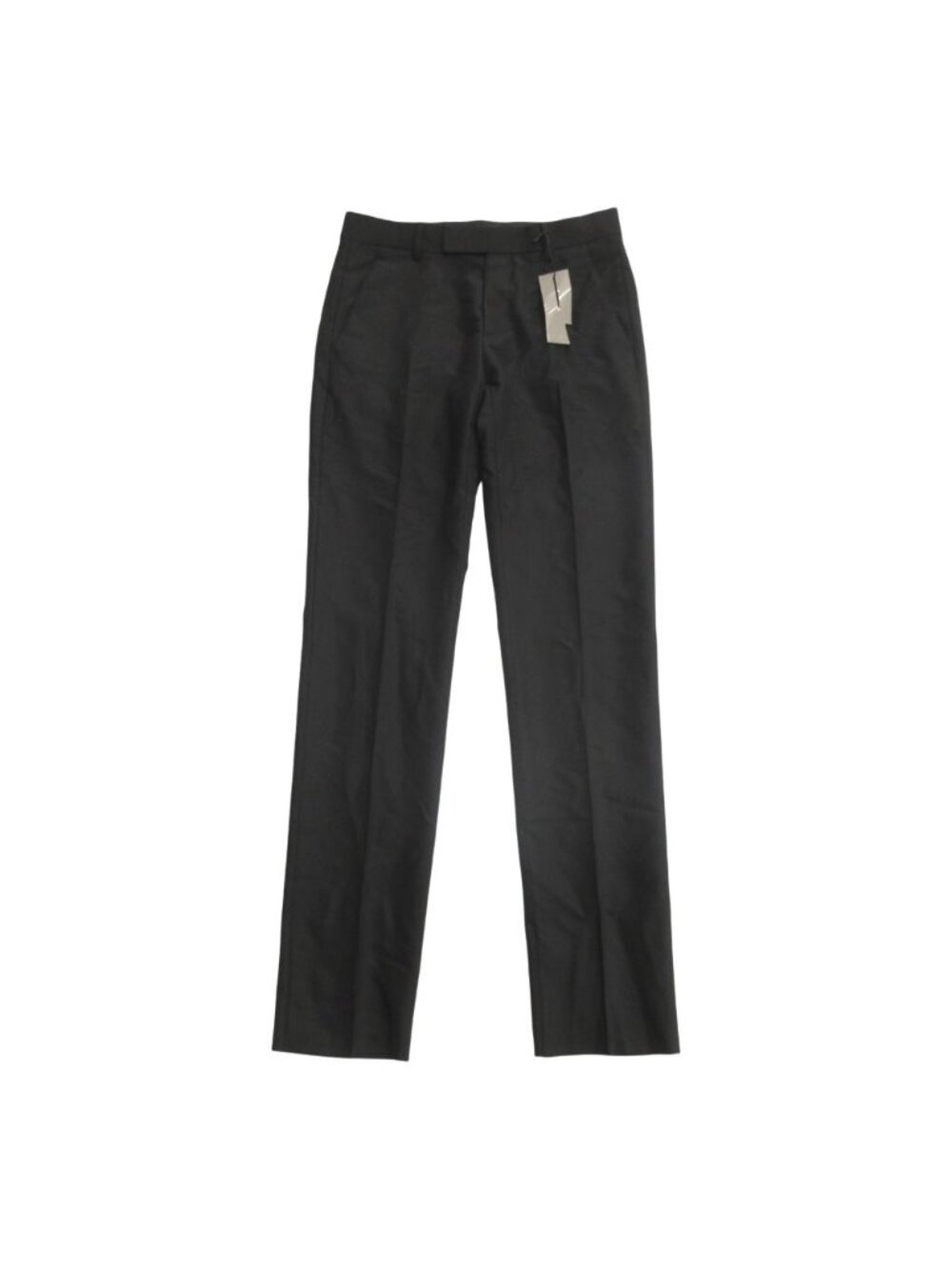 Dior Wool Mohair Trousers Tapered Pants Center Crease Black 46